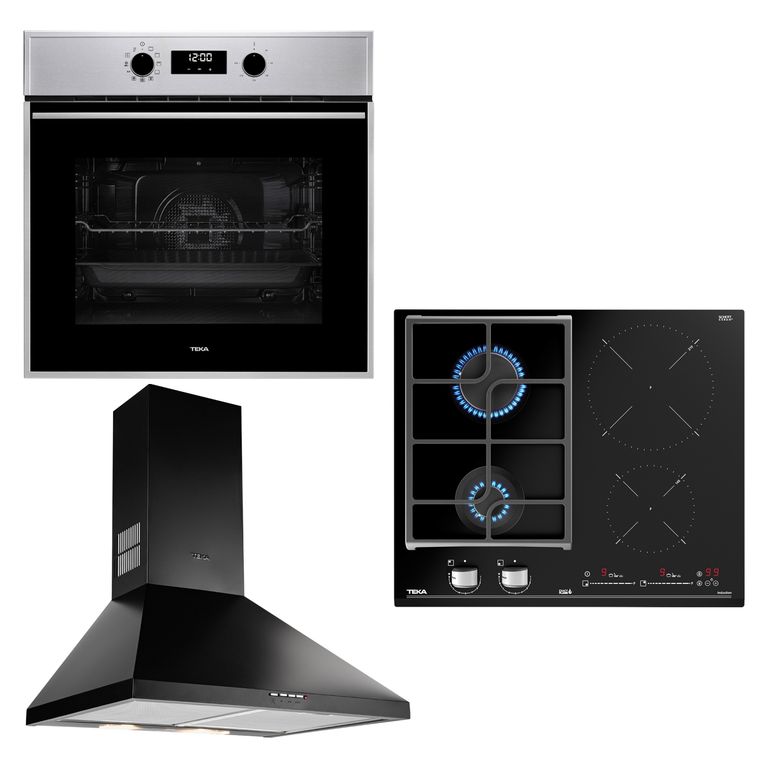 Combo Horno 62 Litros Digital + Encimera + Campana