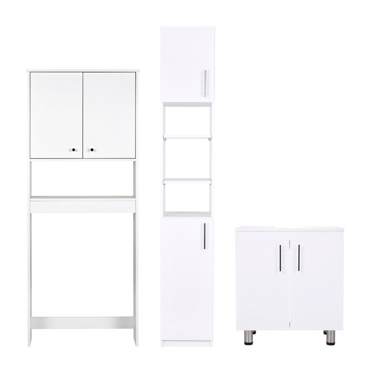 CIC Combo Estante 2 Puertas + Vanitorio + Estante Organizador