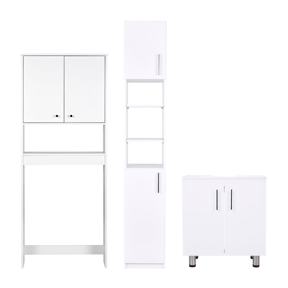CIC - Combo Estante 2 Puertas + Vanitorio + Estante Organizador Cic