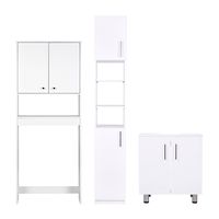 Combo Estante 2 Puertas + Vanitorio + Estante Organizador