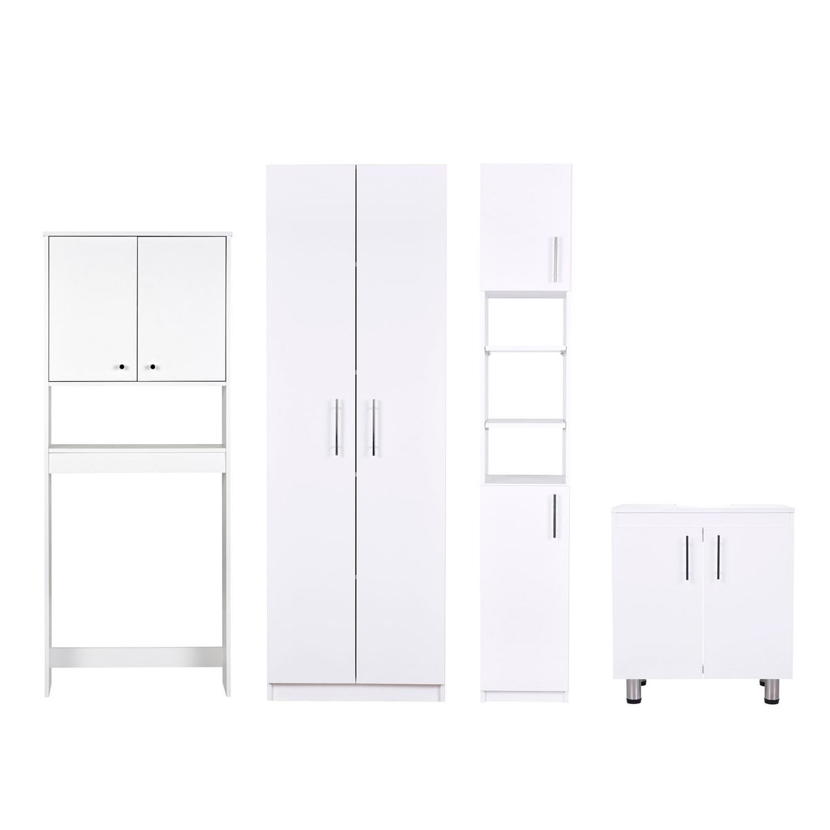 CIC - Combo Estante 2 Puertas + Vanitorio + Estante Organizador + Despensero Cic