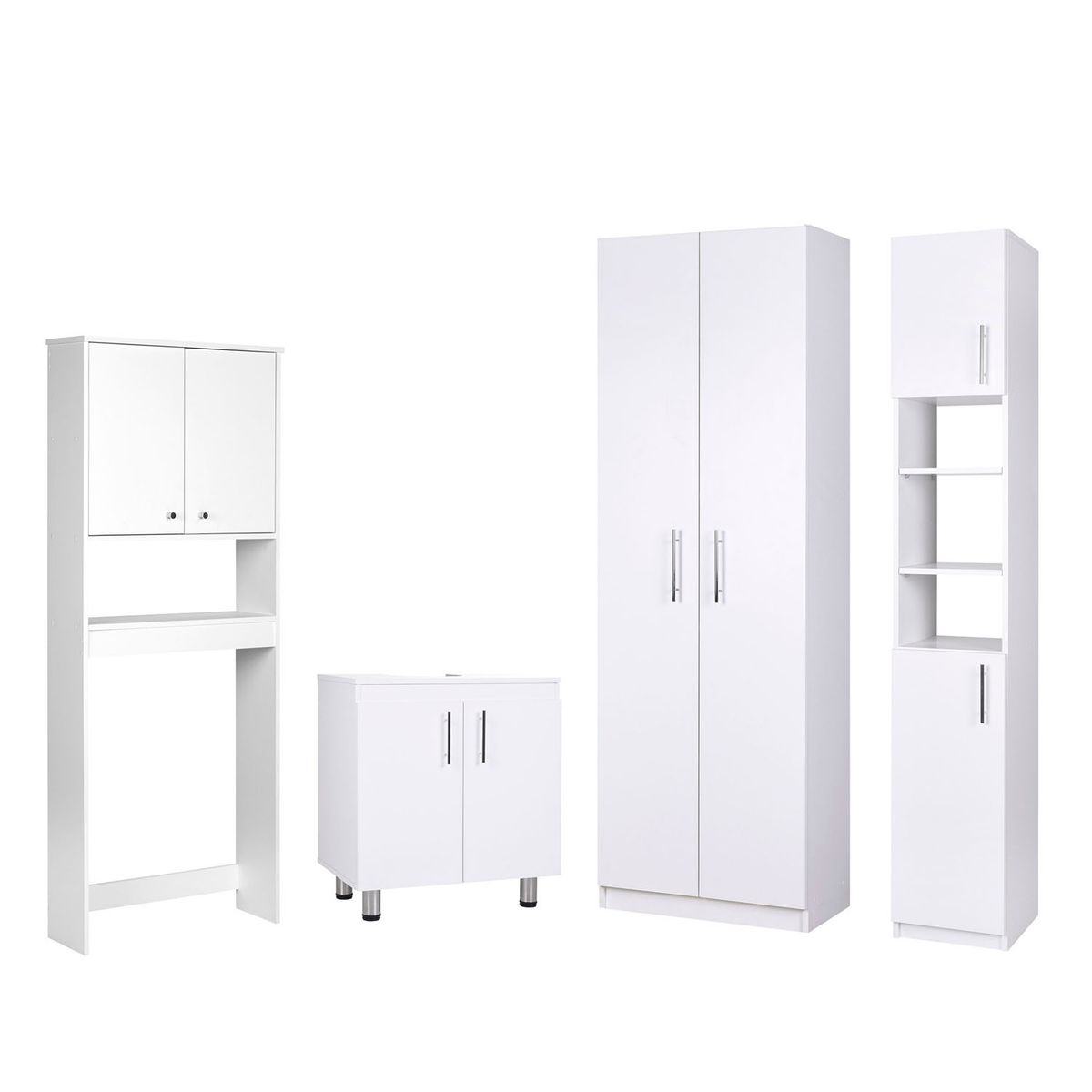 CIC - Combo Estante 2 Puertas + Vanitorio + Estante Organizador + Despensero Cic