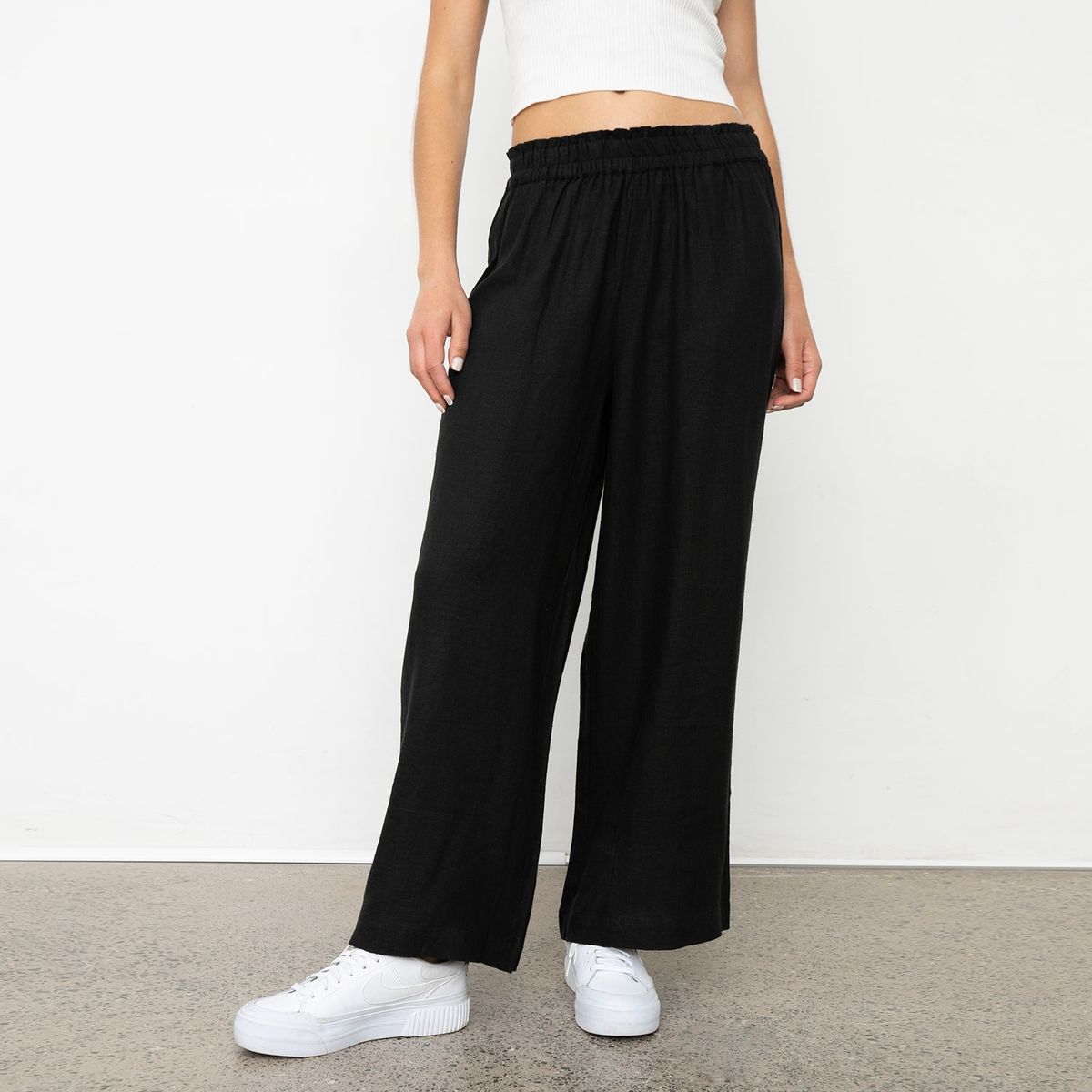 ONLY - Pantalón Lino Mujer Only