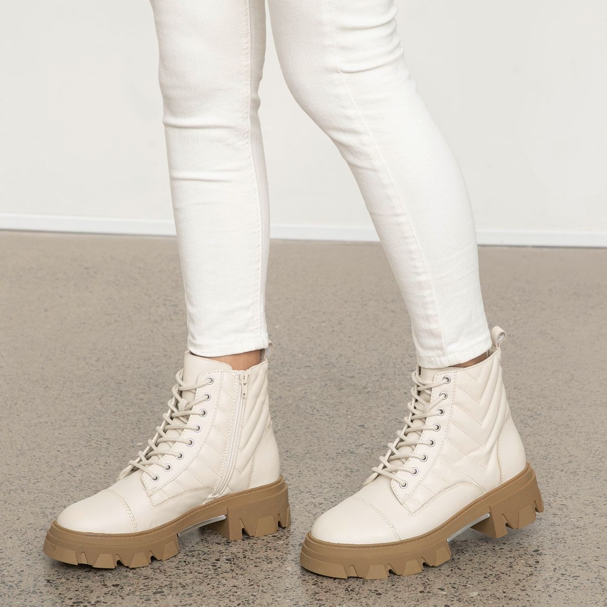 ALDO - Montrose Botín Mujer Cuero Blanco Aldo