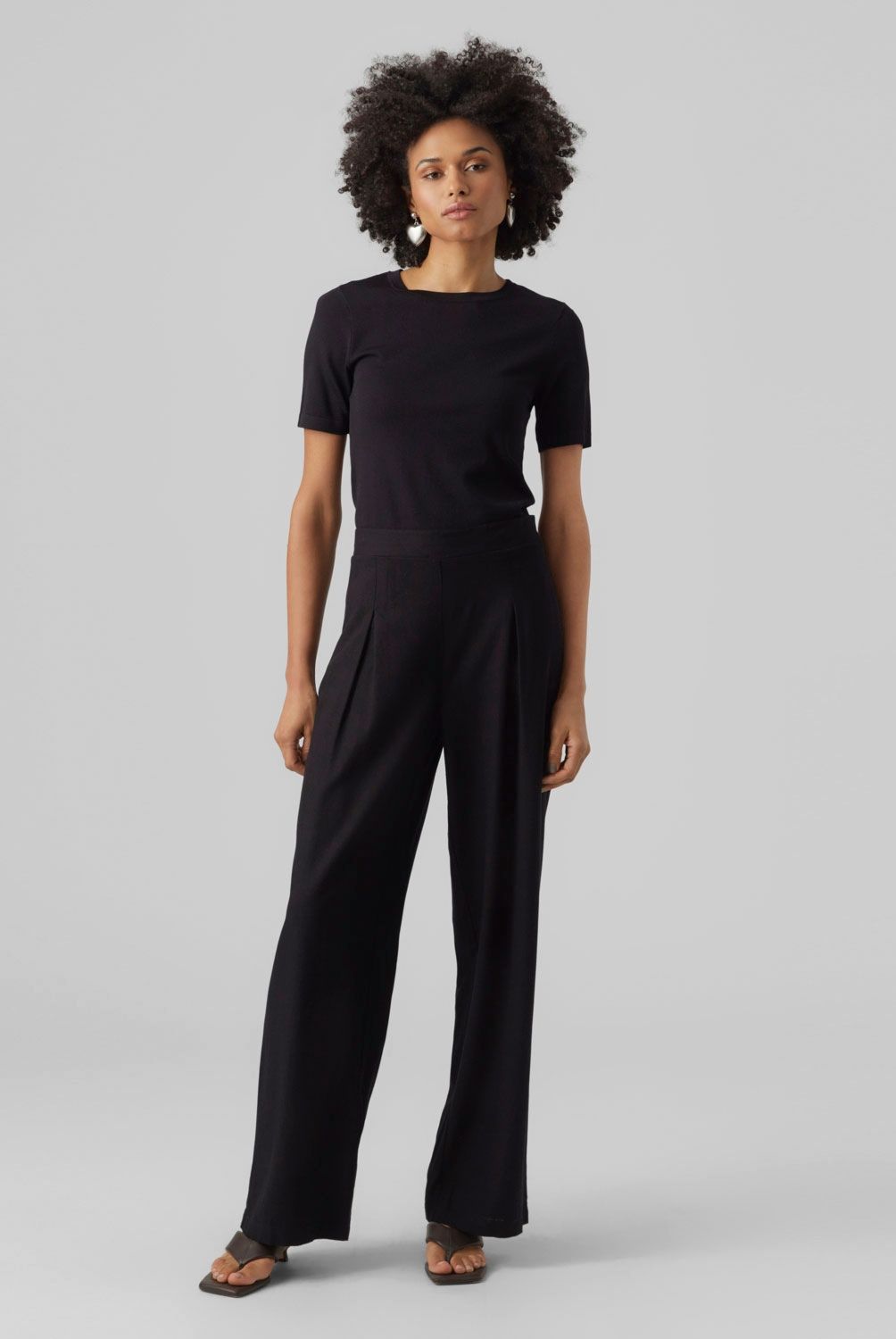 VERO MODA - Pantalón Tiro Alto Mujer Vero Moda