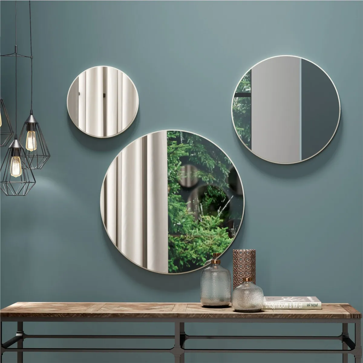 DECOCASA - Set Espejos Es15 Off White Decocasa