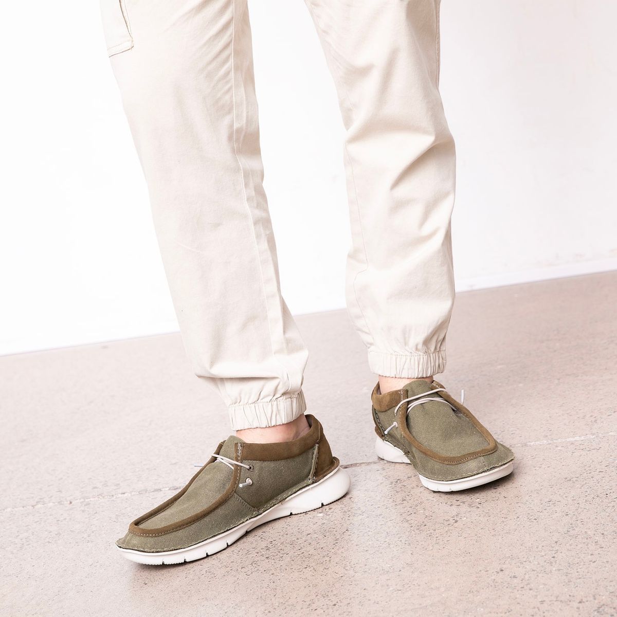 CLARKS - Zapato Casual Hombre Verde Clarks