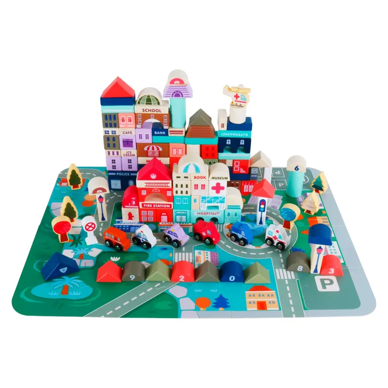 KIDSCOOL Juego Didactico City 115 Pcs