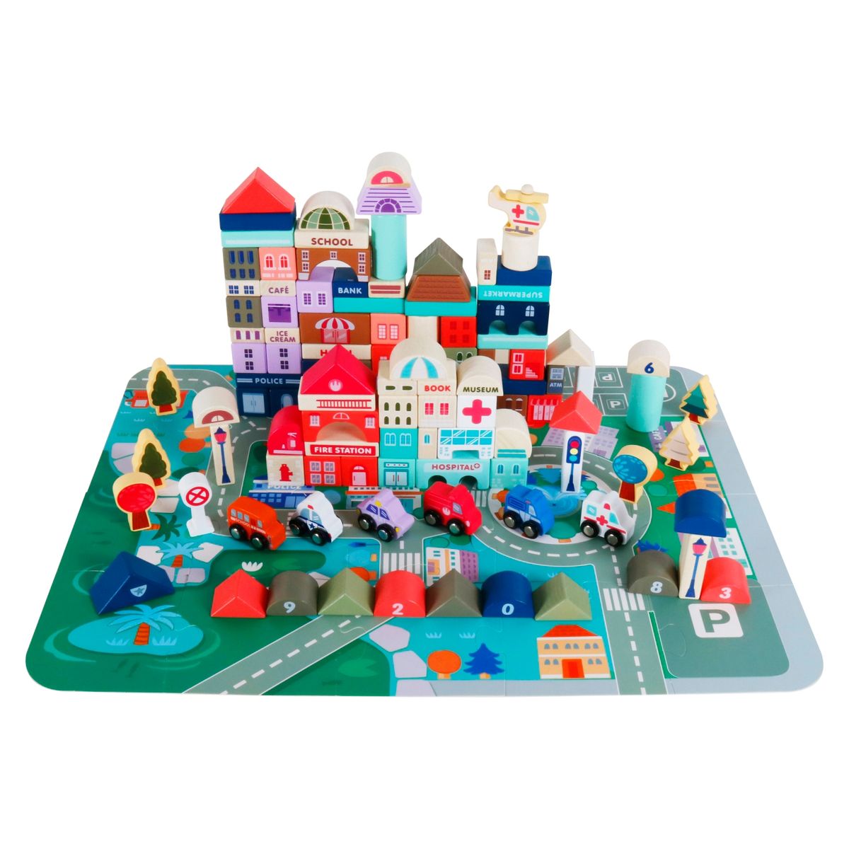 KIDSCOOL - Juego Didactico City 115 Pcs Kidscool