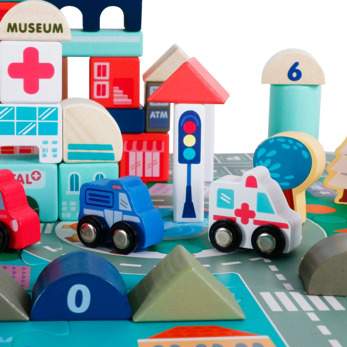 KIDSCOOL - Juego Didactico City 115 Pcs Kidscool