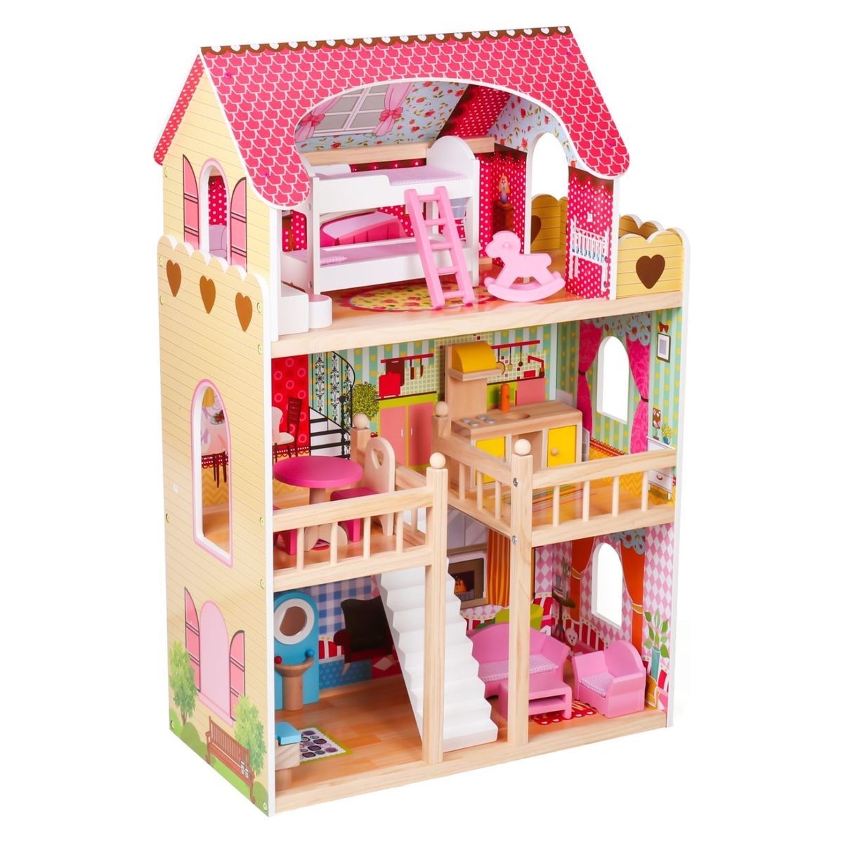 KIDSCOOL - Casa De Muñecas Con Accesorios Anie Kidscool
