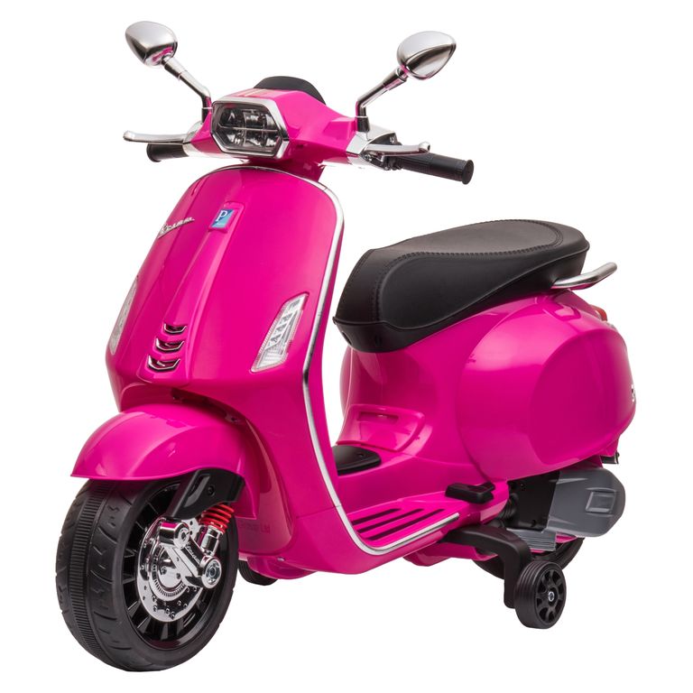Moto Rosada Vespa Sprint Racing A Batería 12V