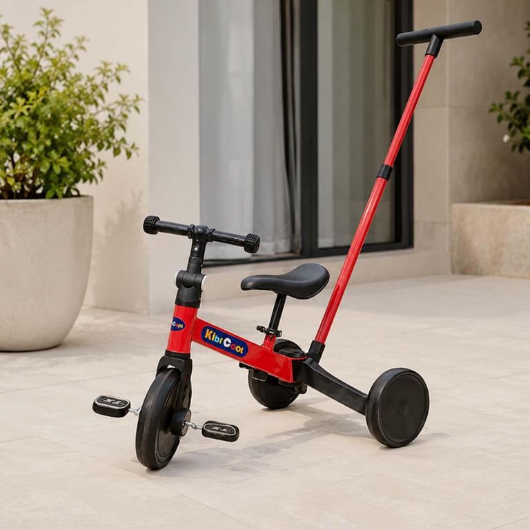 KIDSCOOL Triciclo con Manilla Astro Rojo