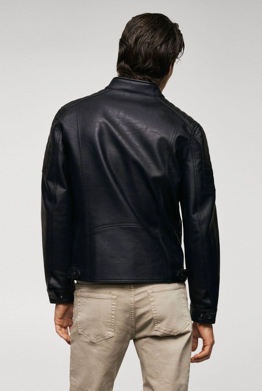 MANGO MAN - Chaqueta Efecto Piel Napa Hombre Mango Man