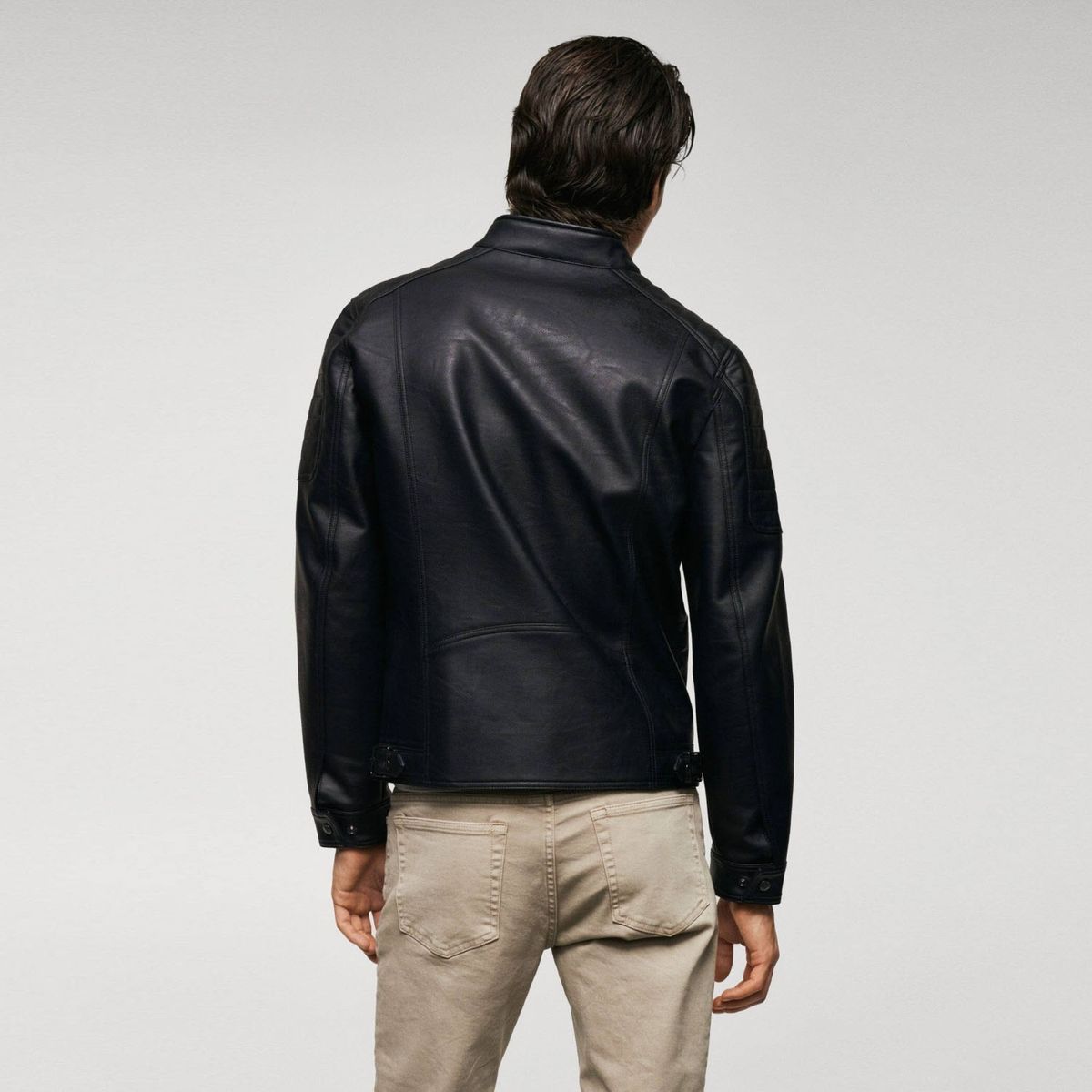 MANGO MAN - Chaqueta Efecto Piel Napa Hombre Mango Man