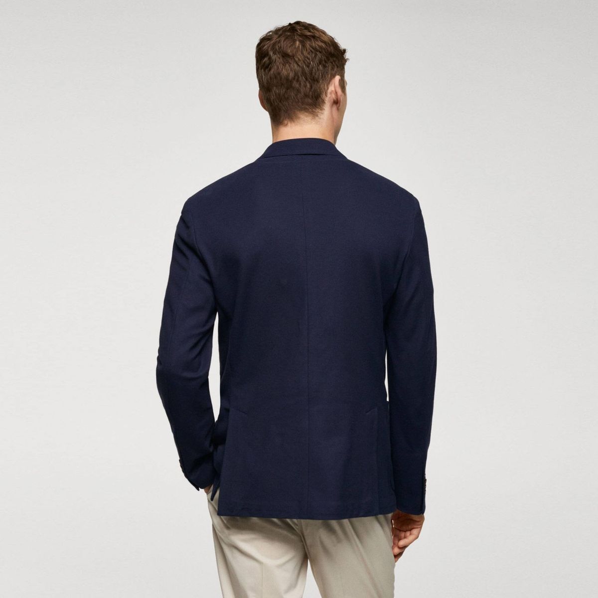 MANGO MAN - Blazer Slim Fit Algodón Estructura Hombre Mango Man