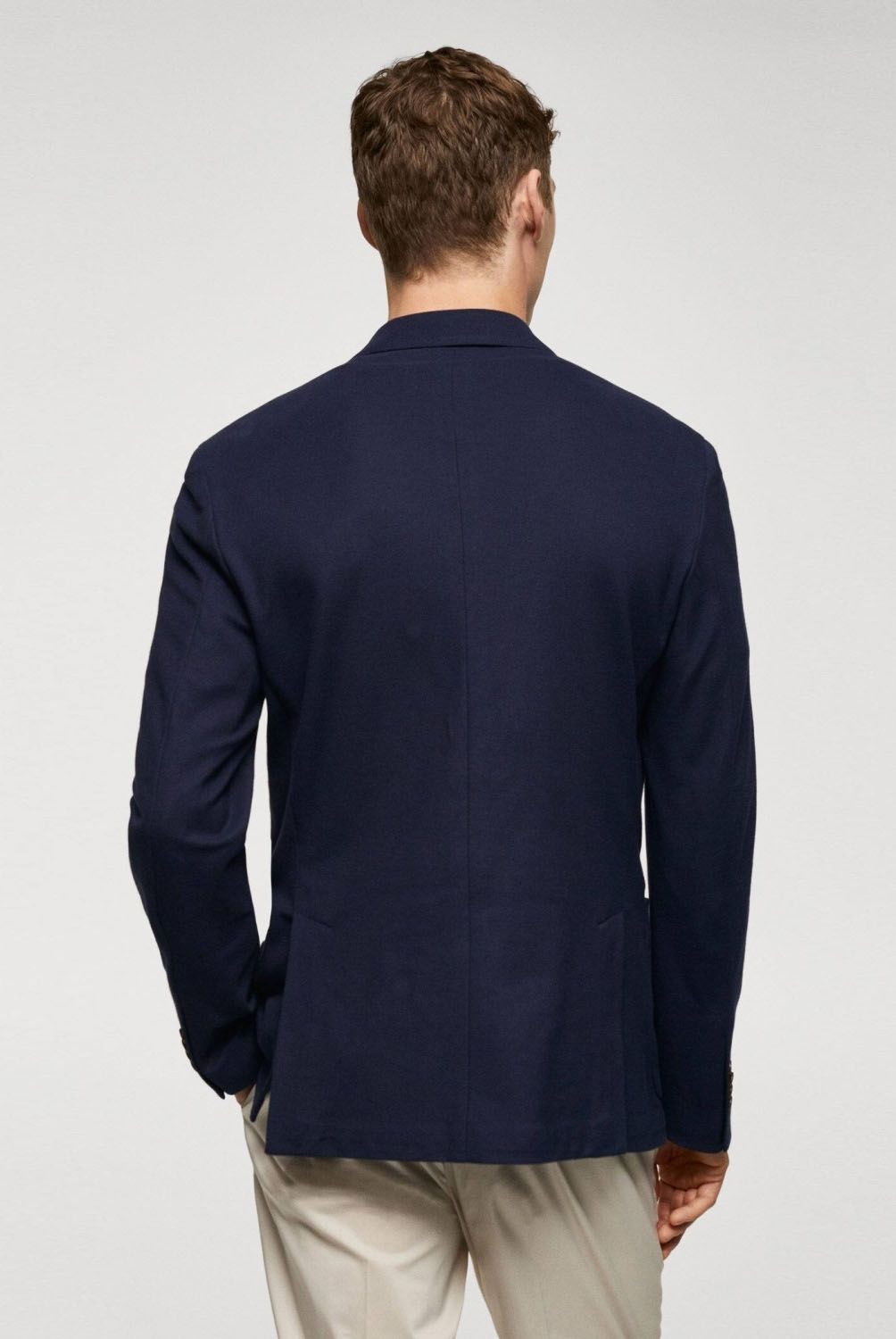 MANGO MAN - Blazer Slim Fit Algodón Estructura Hombre Mango Man