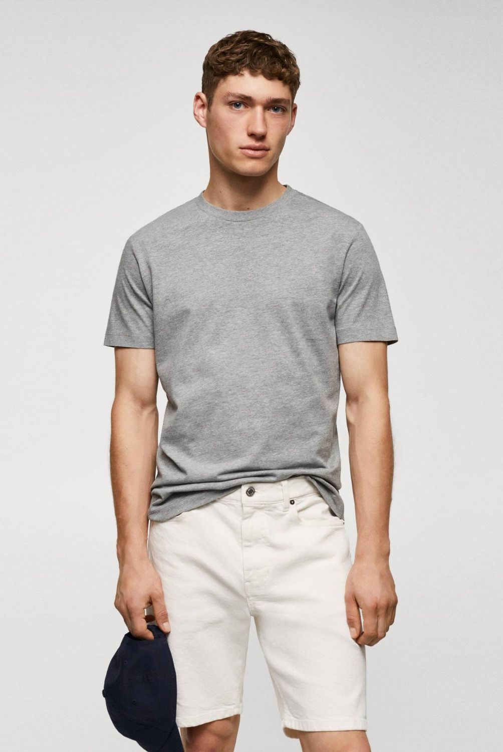 MANGO MAN - Camiseta Básica Algodón Hombre Mango Man