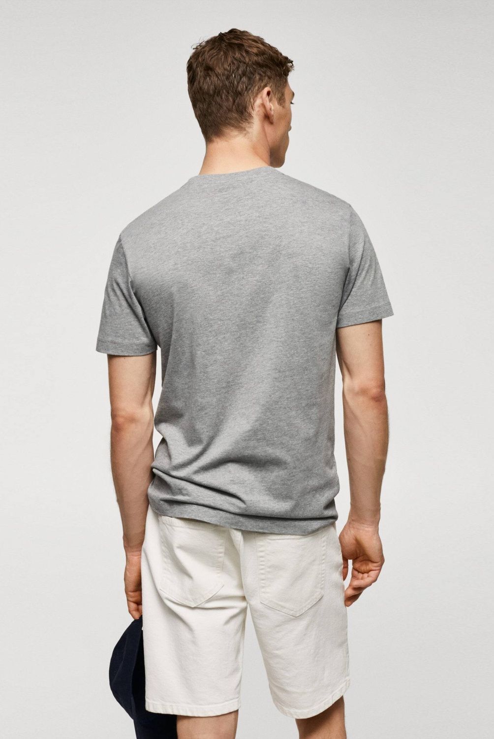 MANGO MAN - Camiseta Básica Algodón Hombre Mango Man