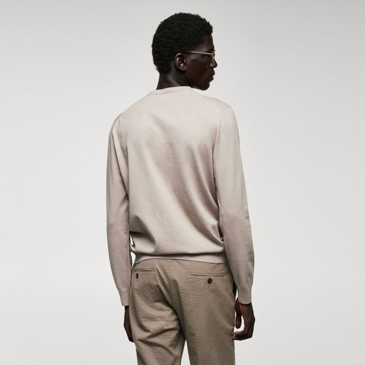 MANGO MAN - Sweater Punto Fino Hombre Mango Man