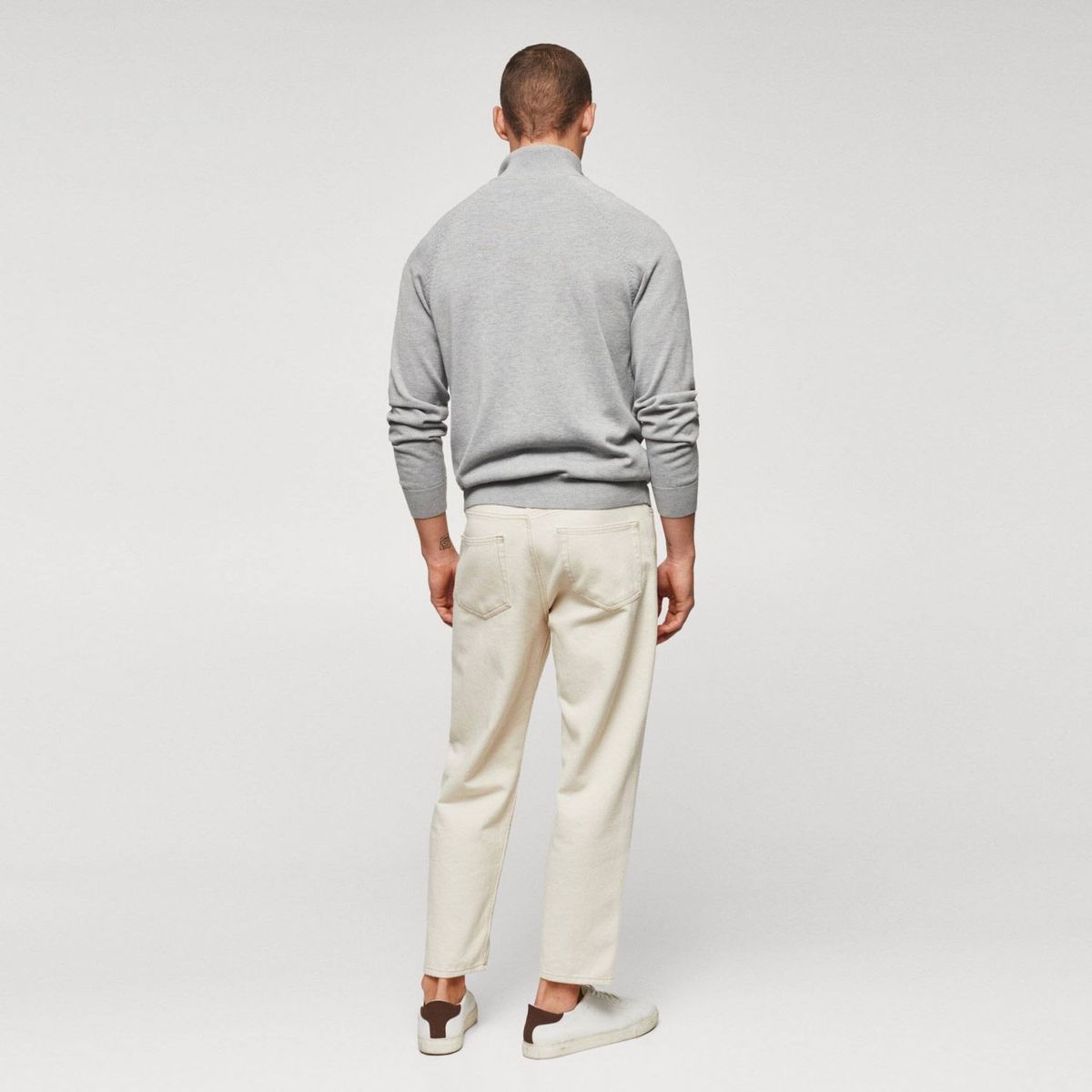 MANGO MAN - Polerón Algodón Cremallera Hombre Mango Man