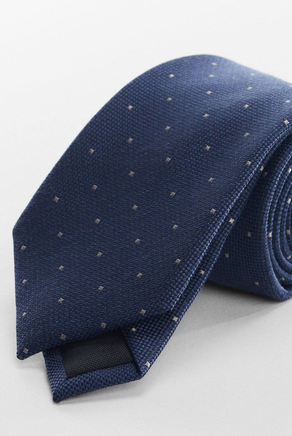 MANGO MAN - Corbata Estructura Micro Lunares Hombre Mango Man