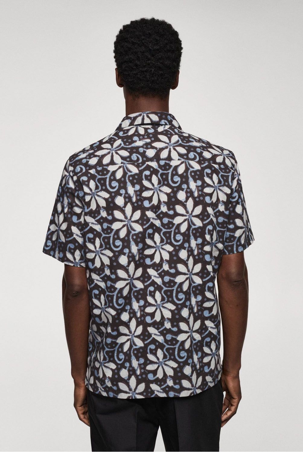 MANGO MAN - Camisa Bowling Estampada Hombre Mango Man