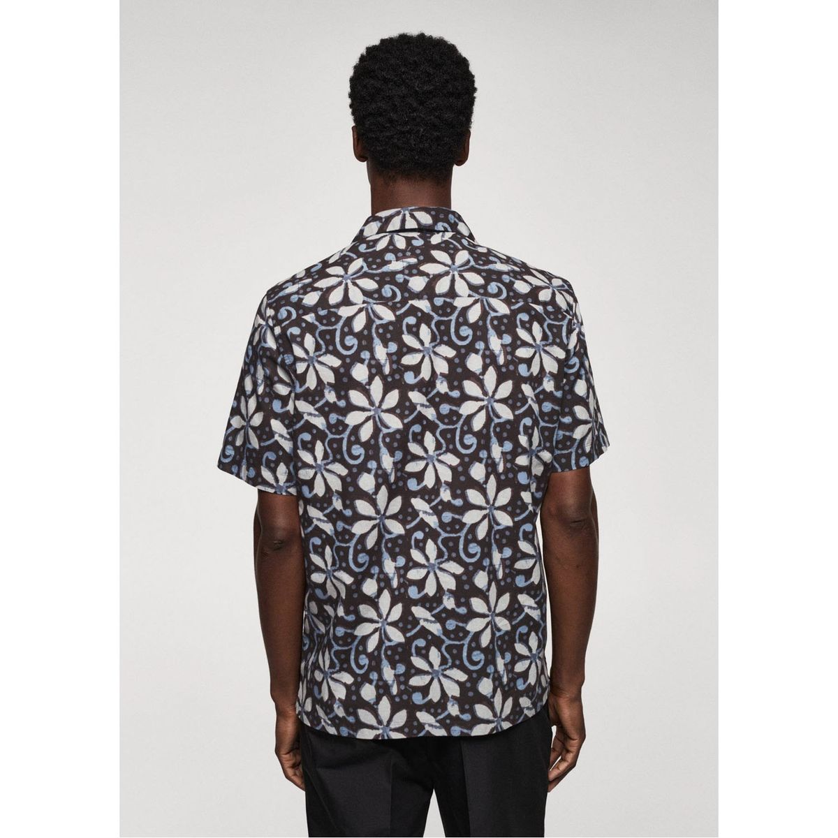 MANGO MAN - Camisa Bowling Estampada Hombre Mango Man