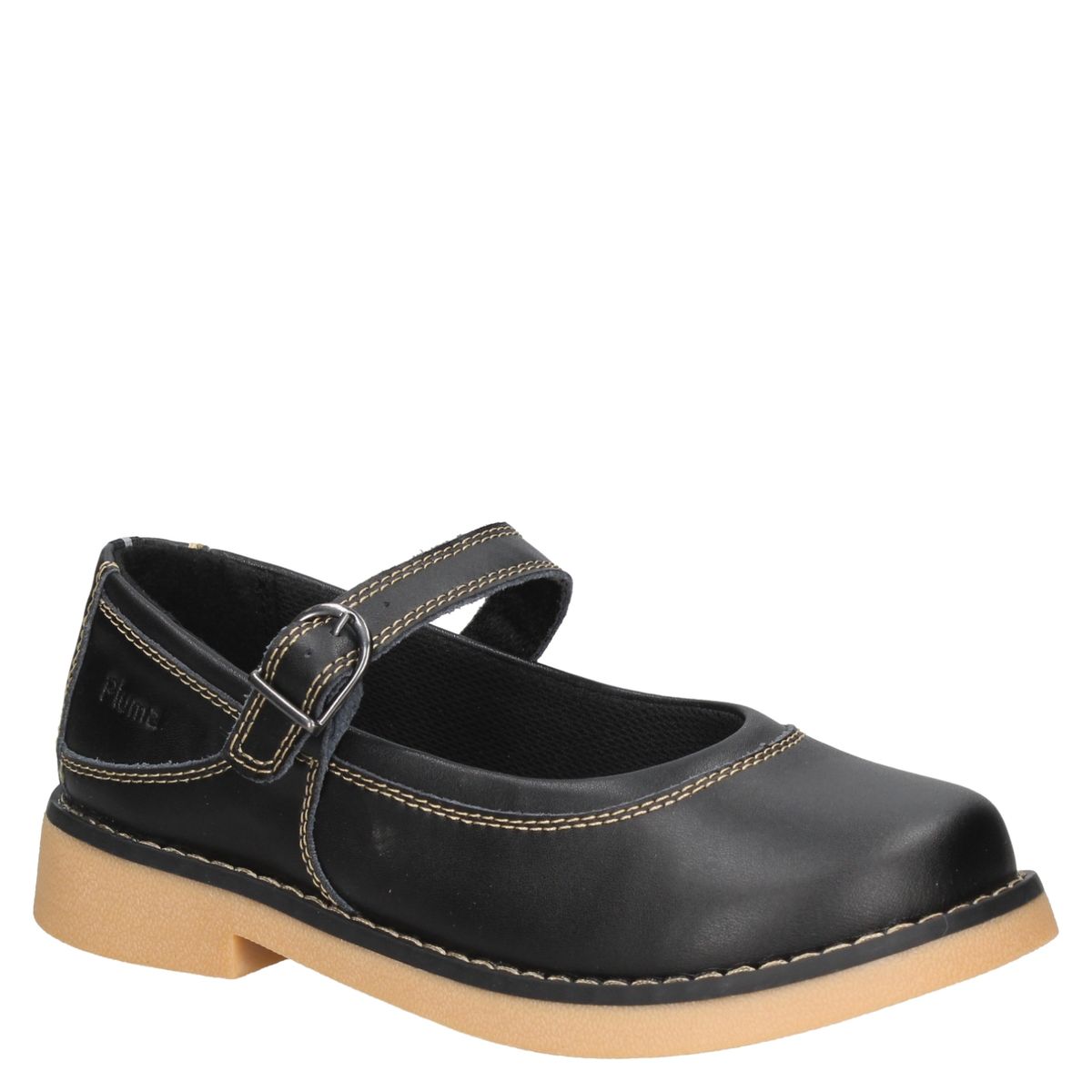 PLUMA - Zapatilla Urbana Niña Cuero Negro (34 a 40) Pluma