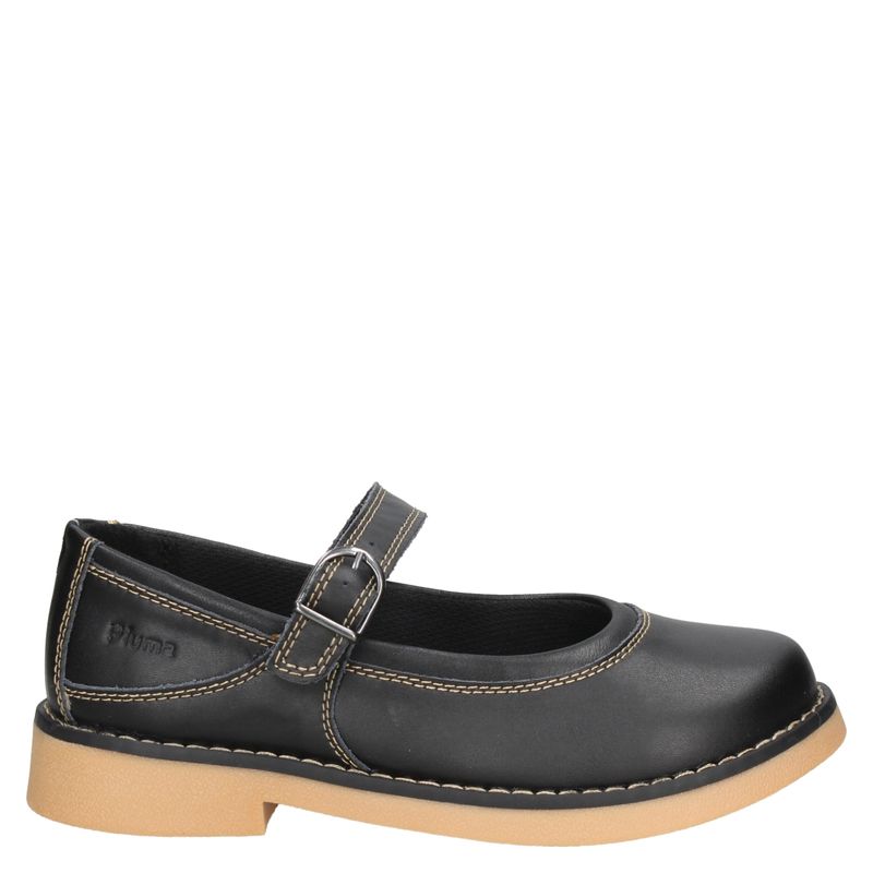 PLUMA - Zapatilla Urbana Niña Cuero Negro (34 a 40) Pluma