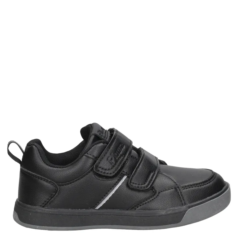 PLUMA Zapatilla Escolar Unisex Niño Cuero Negro (28 a 33)