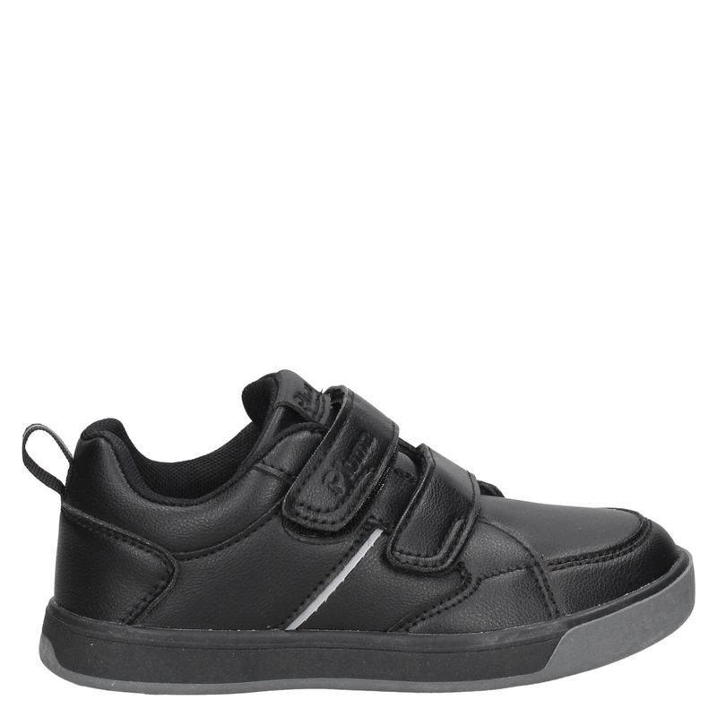 PLUMA - Zapatilla Escolar Unisex Niño Cuero Negro Pluma (28 a 33)