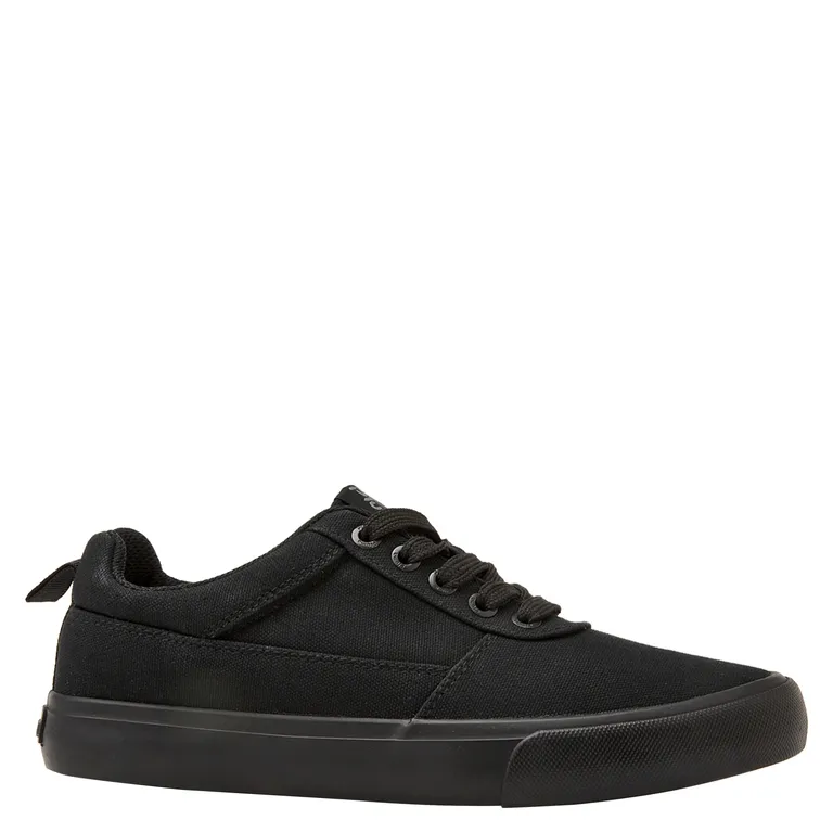 Zapatilla Escolar Niño Cuero Negro (34 a 38)