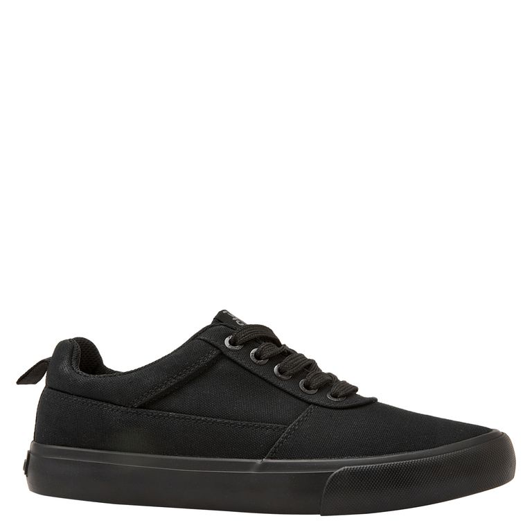 PLUMA Zapatilla Escolar Niño Cuero Negro (34 a 38)