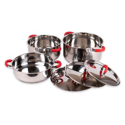 Imagen 2 del producto Batería Acero Inoxidable 6 Piezas C/Tapa Nizza