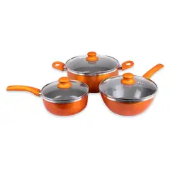DORAL - Batería de Cocina 6 Piezas Aluminio New Montecarlo