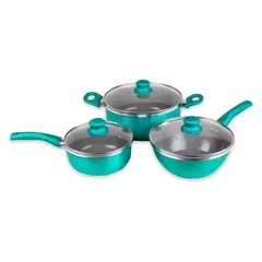 DORAL - Batería de Cocina 6 Piezas Aluminio New Montecarlo