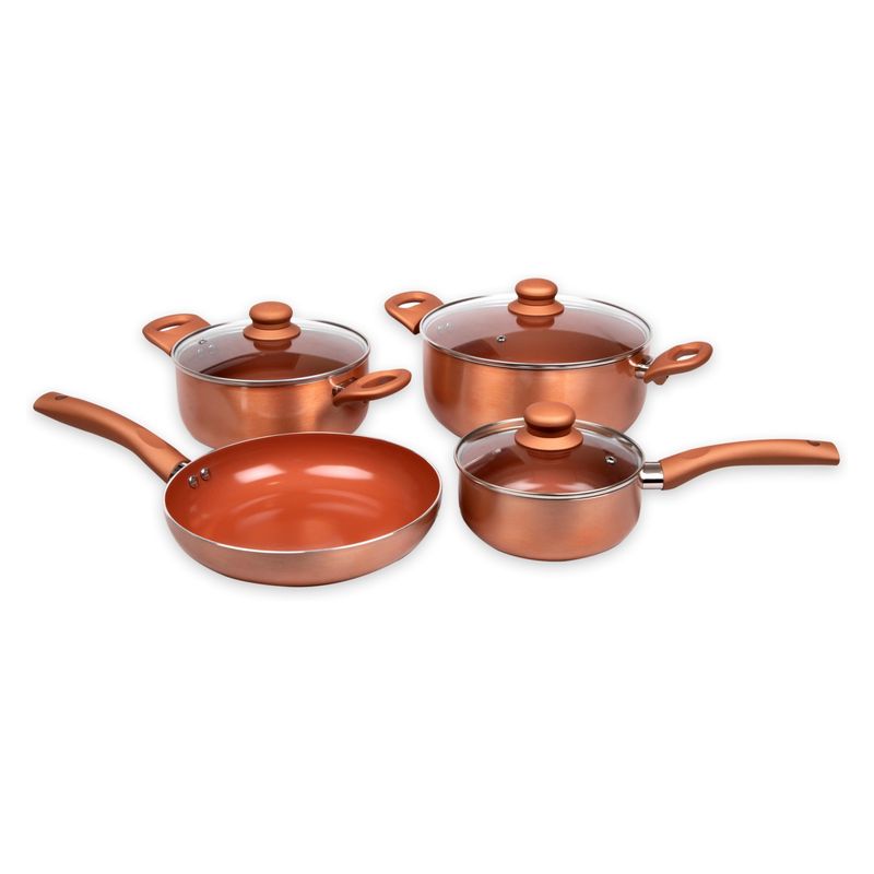 DORAL - Batería de Cocina 7 Piezas Acero Vitrificado Nápoles Doral