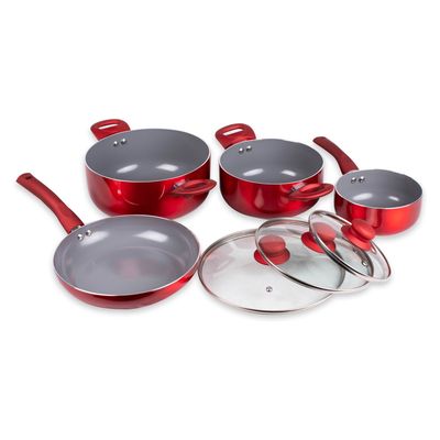 Imagen 2 del producto Batería de Cocina 7 Piezas Acero Vitrificado Nápoles