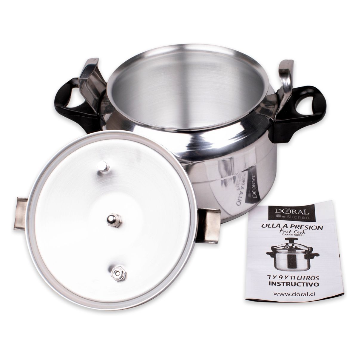DORAL - Olla A Presión Alumino 9 Litros 26X18 Cms Doral