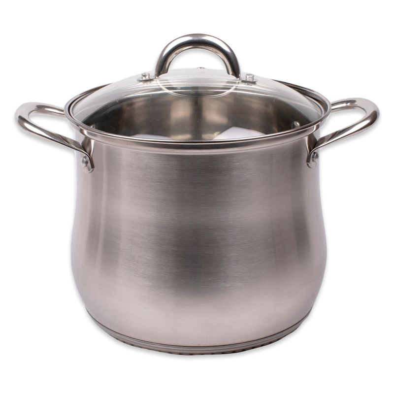 DORAL - Olla Acero Inoxidable 24X21 Tapa/Vidrio Kassel Doral