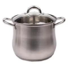DORAL - Olla Acero Inoxidable 24X21 Tapa/Vidrio Kassel