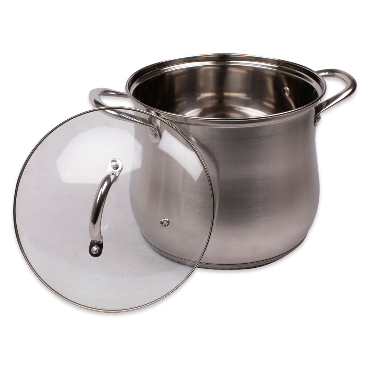 DORAL - Olla Acero Inoxidable 24X21 Tapa/Vidrio Kassel Doral