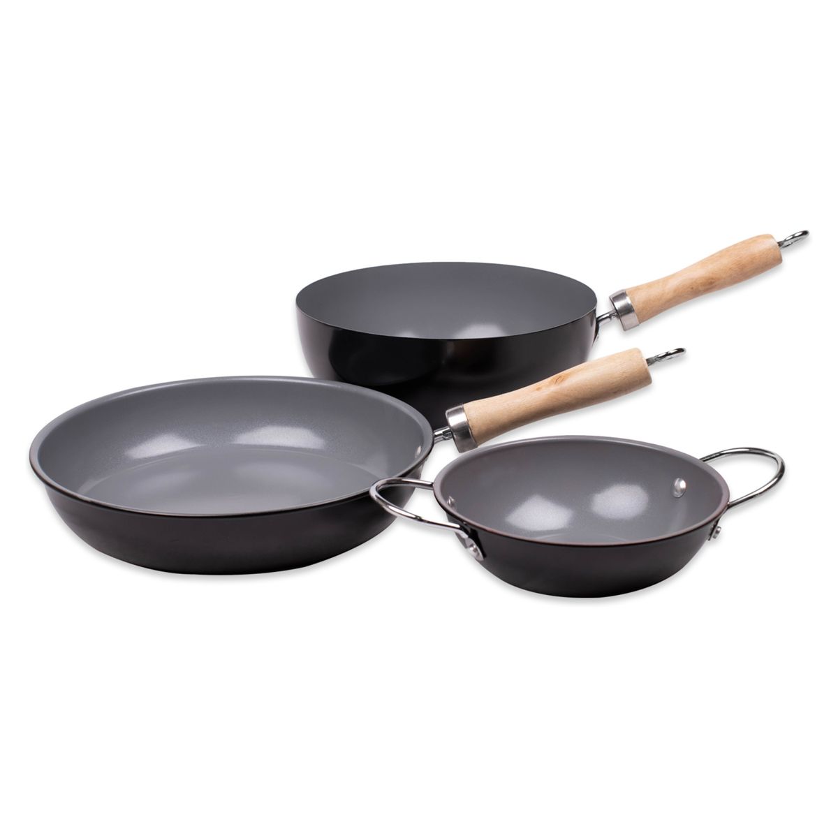 DORAL - Set Pack Paila+Sartén+Wok Family Cook Doral