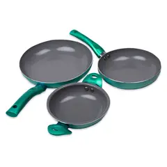 DORAL - Tri-Pack Sartenes Turquesa 20+24+Paila 16Cms