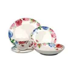 DORAL - Vajilla Porcelana 30 Piezas Andrea