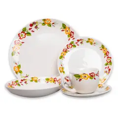 DORAL - Vajilla Porcelana 30 Piezas Laura