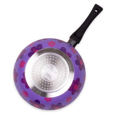Imagen 2 del producto Wok Aluminio S/Tapa Lila 22Cms Happy Colors