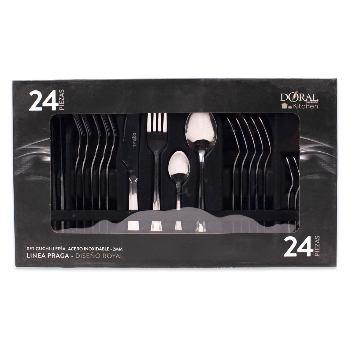 DORAL - Juego Cuchillería Royal 24 Piezas Praga Doral
