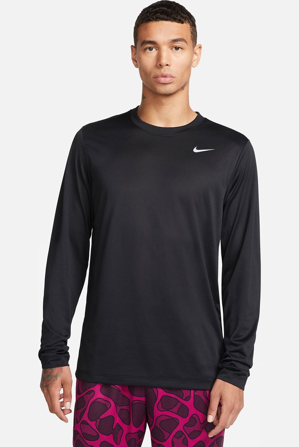 NIKE - Nike Polera Manga Larga Fitness Hombre